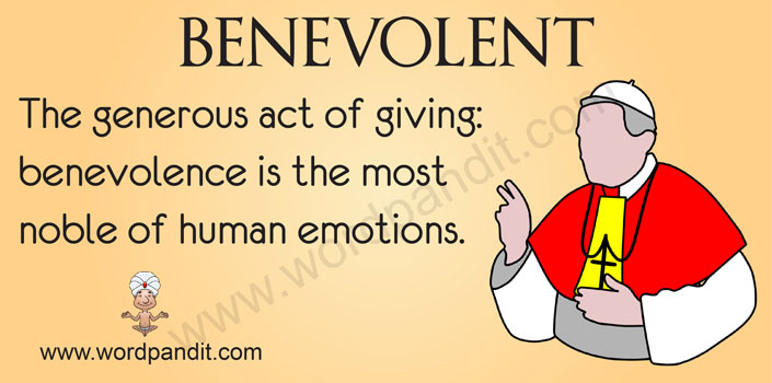 Make A Sentence With Word Benevolent