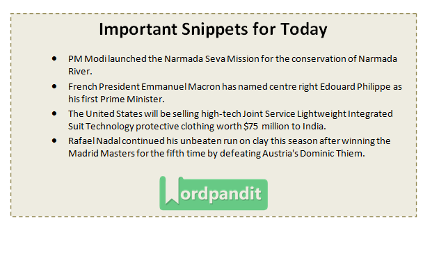 Current Affairs Quiz May 15 2017