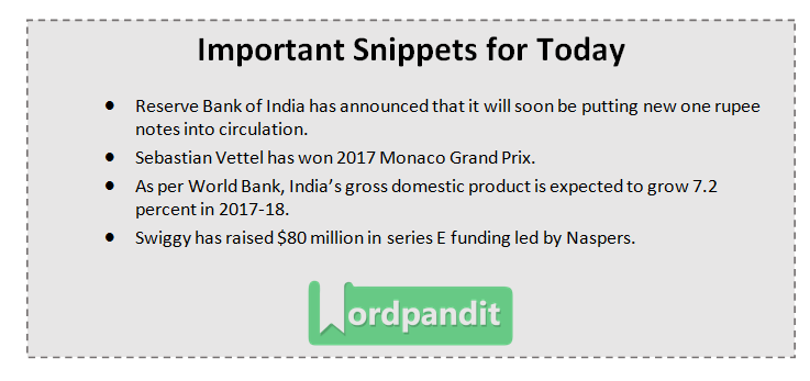 Current Affairs Quiz May 30 2017