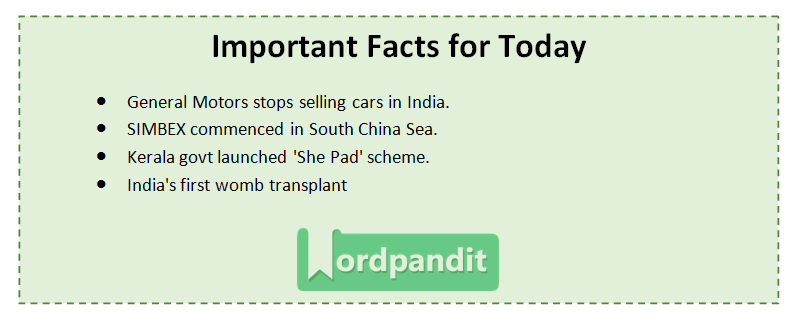 Current Affairs Today 19 May 2017