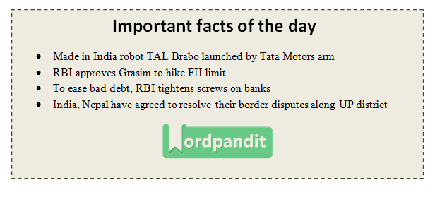 Daily Current Affairs 15 april 2017
