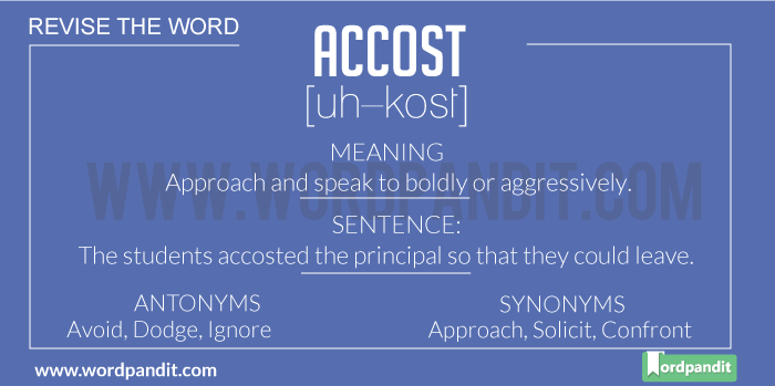 Synonyms For Accost