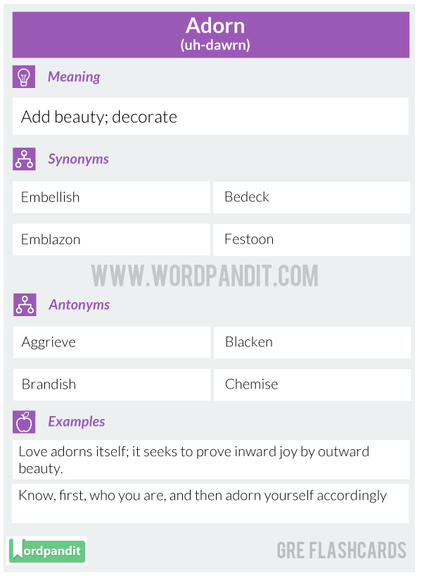 Adorn-GRE-Flashcard