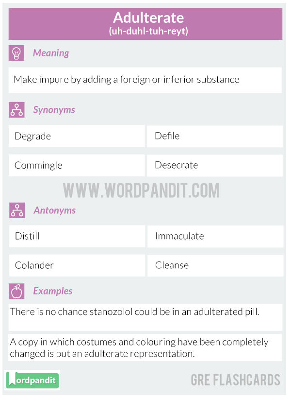 Adulterate-GRE-Flashcard
