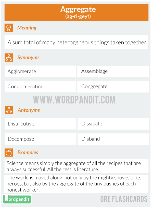 Aggregate-GRE-Flashcard