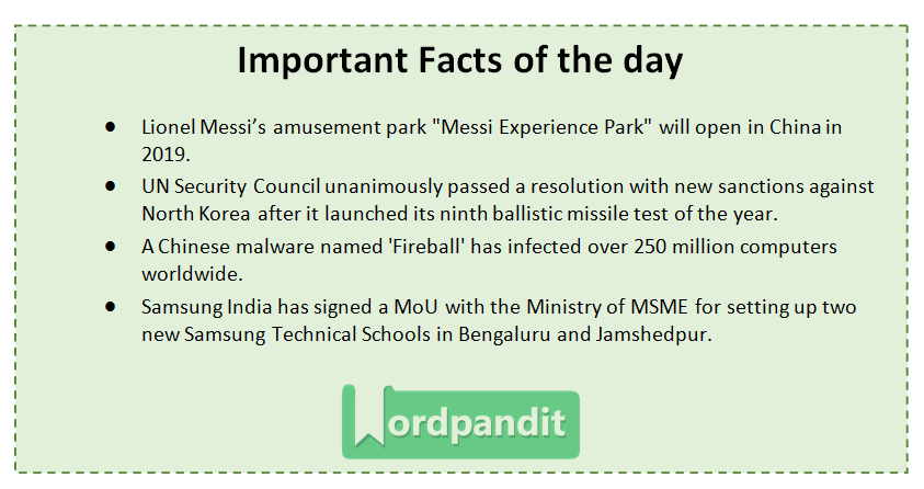 Current Affairs Quiz June 3 2017