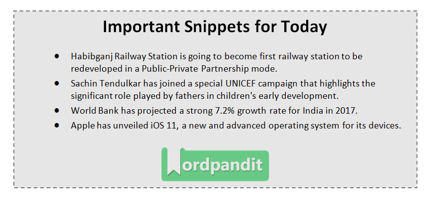 Current Affairs Quiz June 6 2017