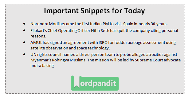 Current Affairs Quiz May 31 2017