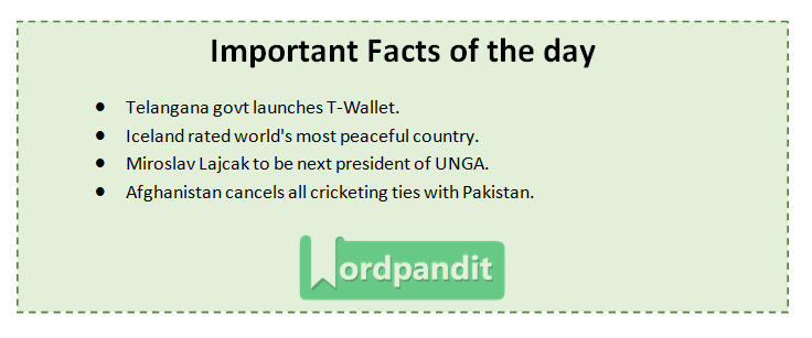 Daily Current Affairs 1 June 2017