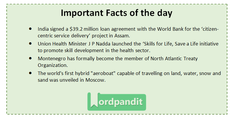 Daily Current Affairs 7 june 2017