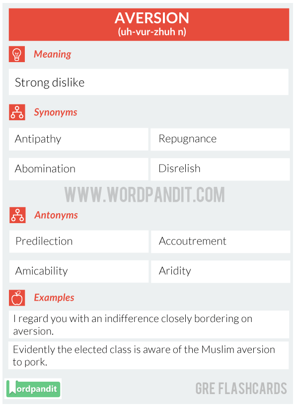 AVERSION-GRE-FLASHCARD