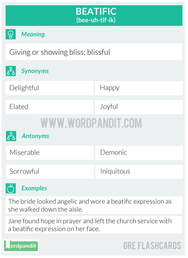 Beatific-Gre-Flashcard
