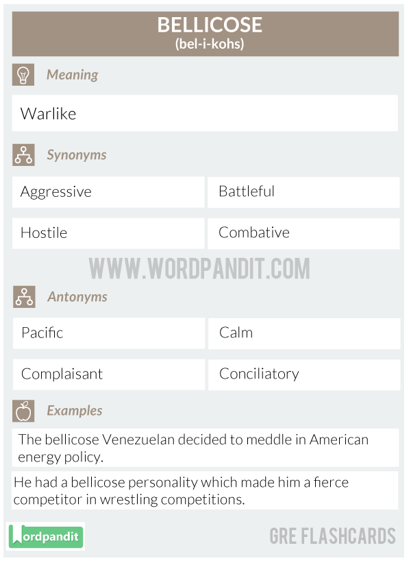 Bellicose-Gre-Flashcard