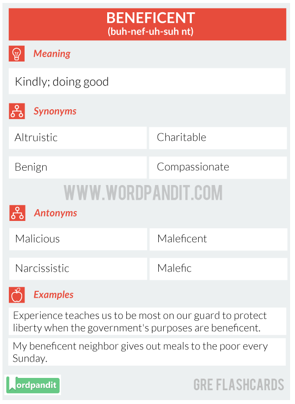 Beneficent-Gre-Flashcard
