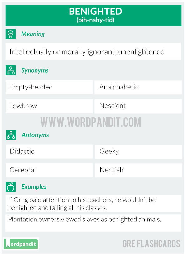 Benighted-Gre-Flashcard