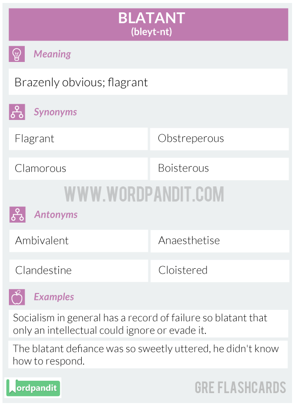 Blatant-Gre-Flashcard