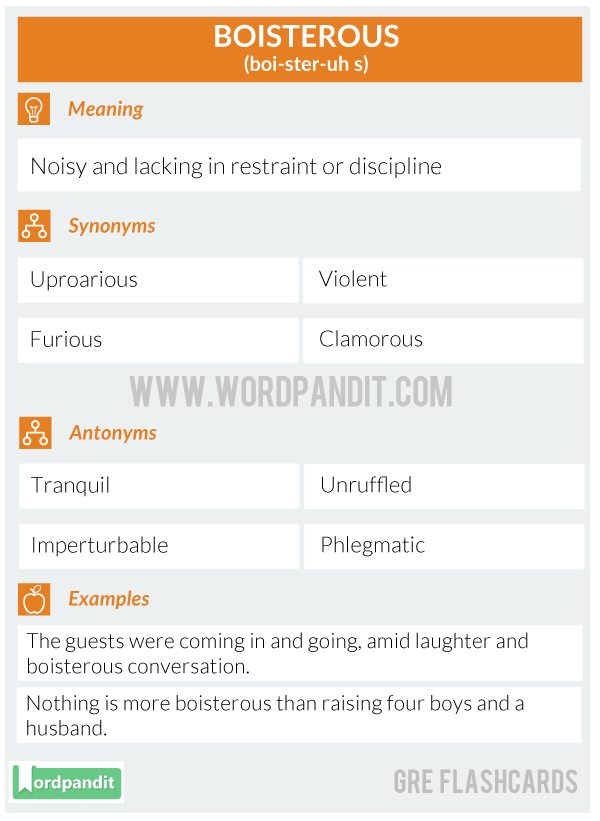 Boisterous-Gre-Flashcard