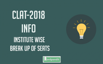 CLAT Institute wise break up of seats: How Many Seats Are Being Offered Under CLAT 2018?