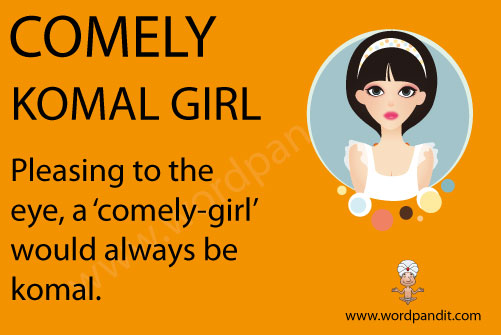 picture and mnemonic for comely