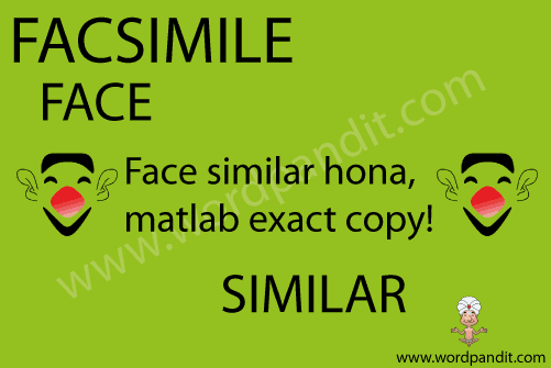 picture and mnemonic for facsimile