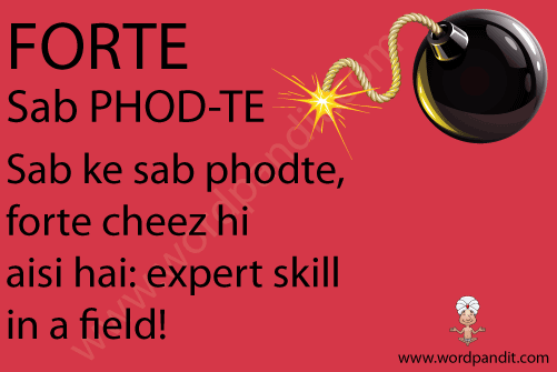 picture and mnemonic for forte