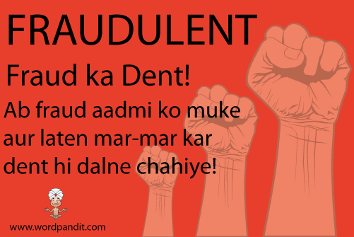 picture and mnemonic for fraudulent