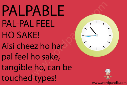 picture and mnemonic for palpable