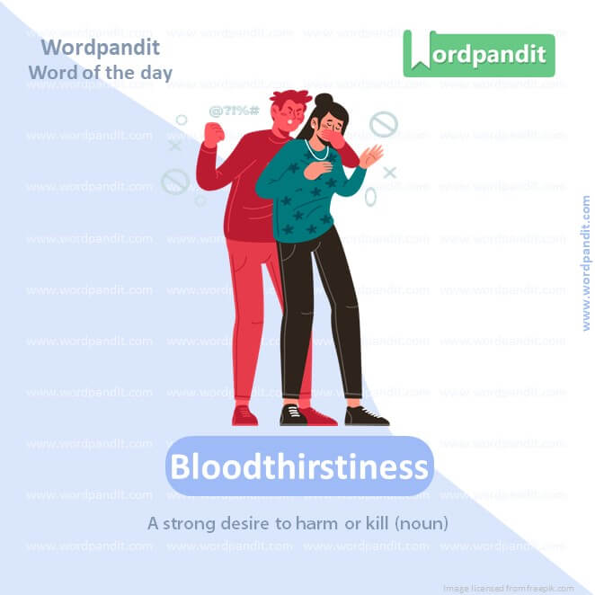 Bloodthirstiness Picture Vocabulary