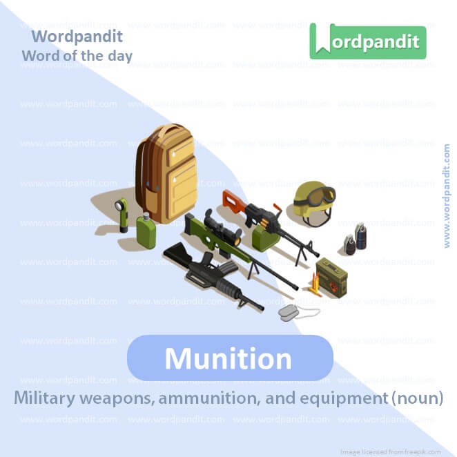 Munition Picture Vocabulary