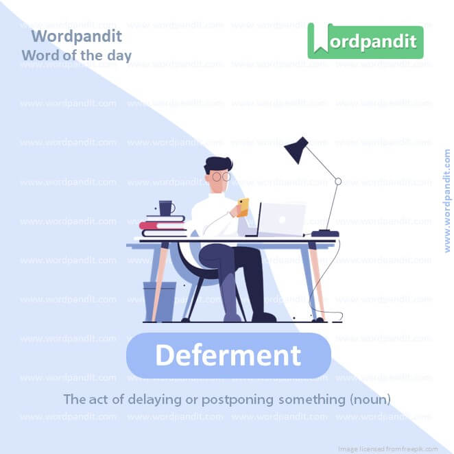 Deferment Picture Vocabulary