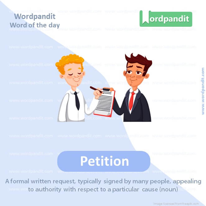 Petition Picture Vocabulary