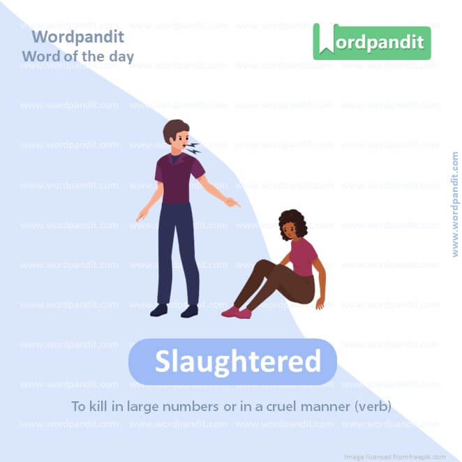 Slaughtered Picture Vocabulary