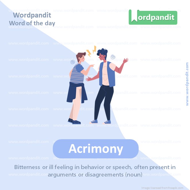 Acrimony Picture Vocabulary