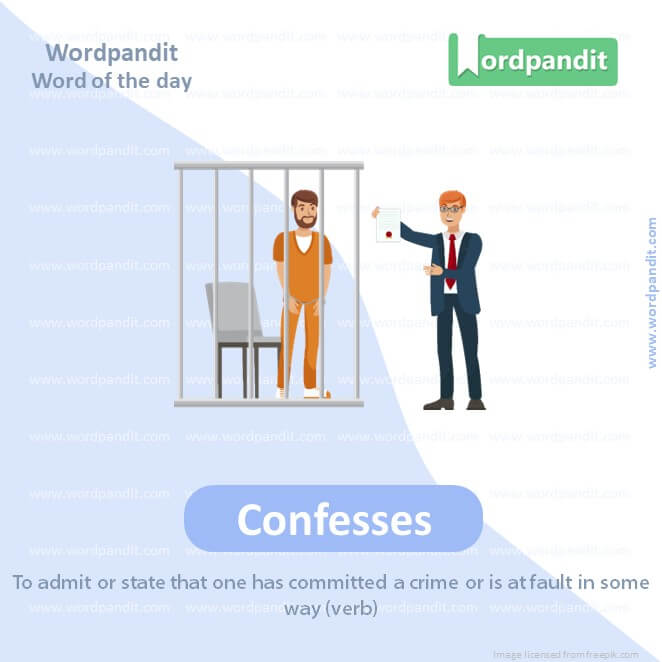 Confesses Picture Vocabulary