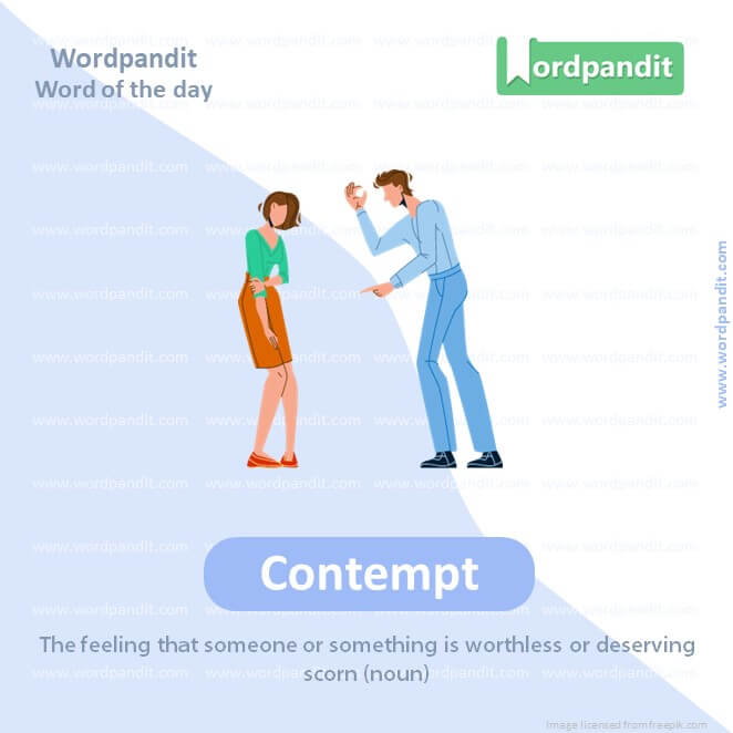 Contempt Picture Vocabulary