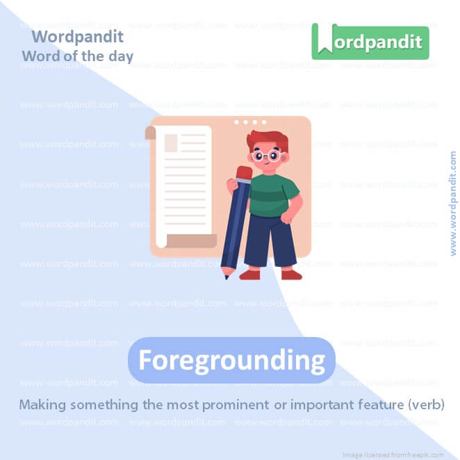 Foregrounding Picture Vocabulary