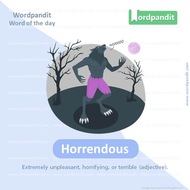 Horrendous Vocabulary Picture