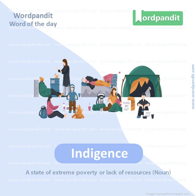 Indigence Picture Vocabulary
