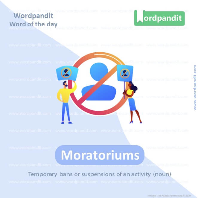 Moratoriums Picture Vocabulary