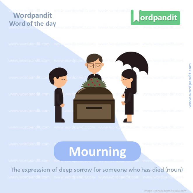 Mourning Picture Vocabulary