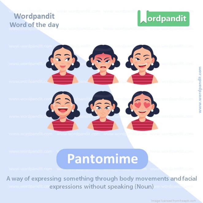 Pantomime Picture Vocabulary