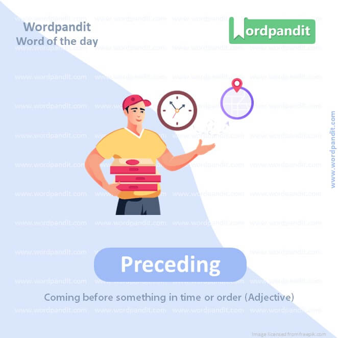 Preceding Picture Vocabulary