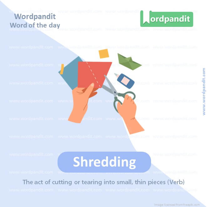 Shredding Picture Vocabulary