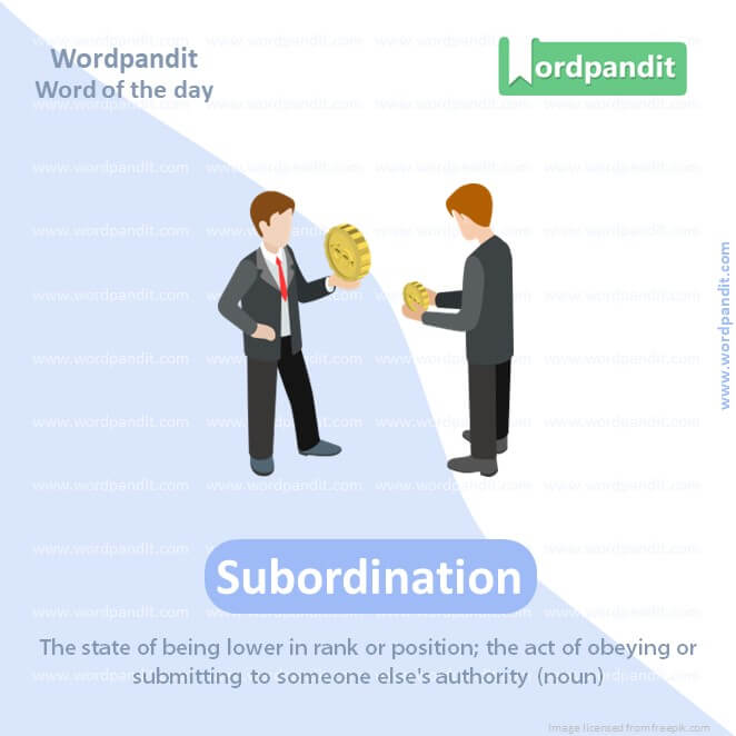 Subordination Picture Vocabulary
