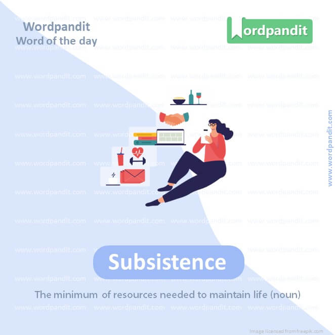 Subsistence Picture Vocabulary