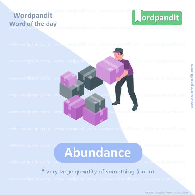 Abundance Picture Vocabulary