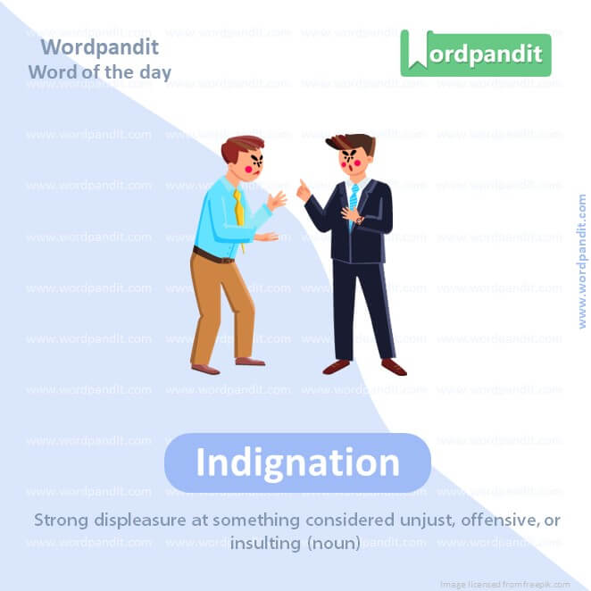 Indignation Picture Vocabulary