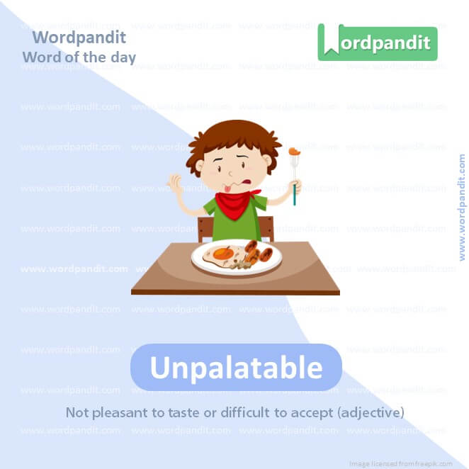 Unpalatable Picture Vocabulary