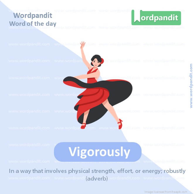 Vigorously Picture Vocabulary