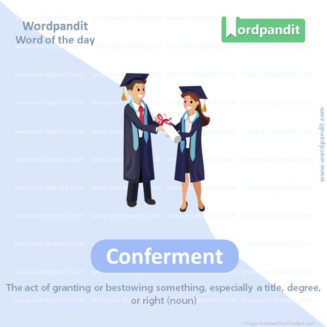 Conferment Picture Vocabulary